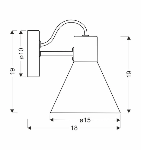 Kinkiet ścienny More czarny matowy nowoczesny metalowy do salonu i sypialni CANDELLUX