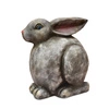 Intesi figurka wielkanocna siedzący zając 29 cm szary na stół do salonu z żywicy poliestrowej