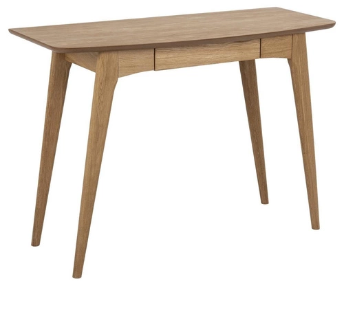 Biurko skandynawskie Woodstock dąb z szufladą do pracy i gabinetu 105 cm Actona