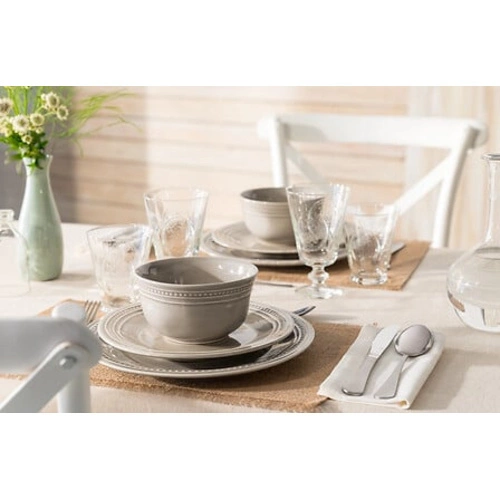 5five simply smart zestaw sztućców obiadowych 24 elementy srebrne matowe na 6 osób do zmywarki