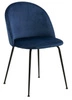 Krzesło Louise Dark blue tapicerowane