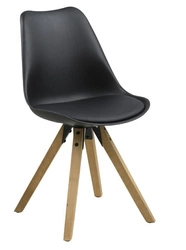 Krzesło Dima black/ dąb OUTLET