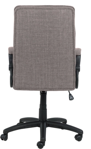 Fotel biurowy Brad szary jasny tapicerowany