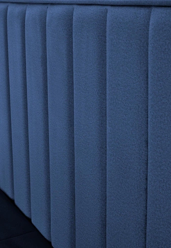 Łóżko tapicerowane Renji 160x200 granatowe z pojemnikiem do sypialni nowoczesne