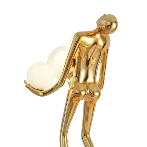 Lampa podłogowa WOMAN GOLD złoty połysk  180 cm