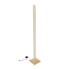 Lampa podłogowa Alset lampa podłogowa  drewno buk + srebrny 1x18W LED 4000