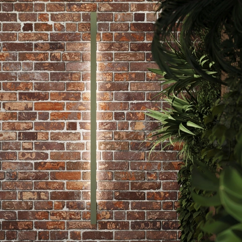 Kinkiet ścienny LED SAPPO 120 nowoczesny oliwkowy zielony aluminiowy do salonu i sypialni