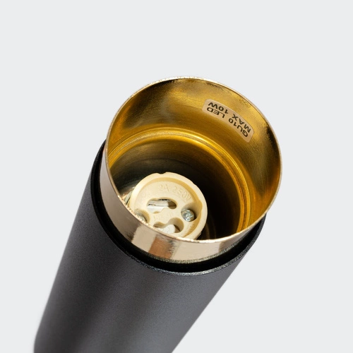 Plafon sufitowy NERO 22,5 czarny złoty nowoczesny do salonu i sypialni Sollux Lighting