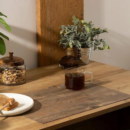 Szara prostokątna podkładka pod talerz 45x30 cm PVC do kuchni 5five simply smart