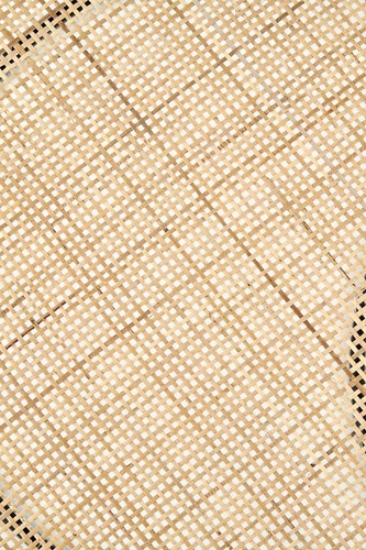 Zestaw 2 okrągłych stolików kawowych Nabul rattan i metal czarny boho do salonu Intesi