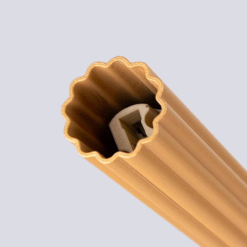 Nowoczesna złota lampa wisząca ARCHE 1 regulowana do salonu, sypialni lub jadalni