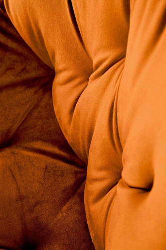 Krzesło tapicerowane welurowe obrotowe Veroniq Intesi do jadalni i salonu cynamonowe