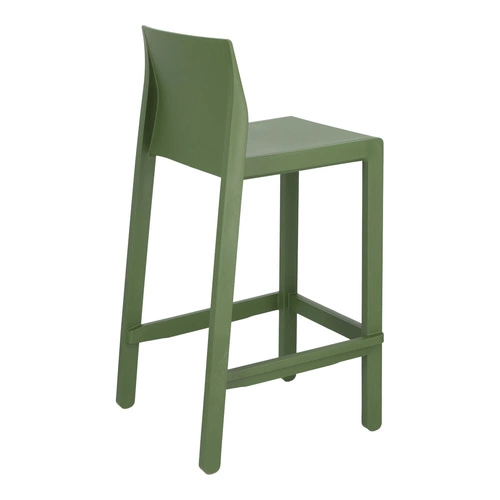 Hoker Kate zielony 65 cm z oparciem nowoczesny do kuchni i ogrodu SCAB Design