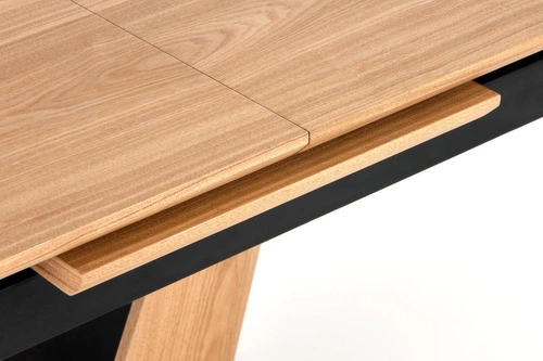 Stół rozkładany do jadalni Vumber dąb naturalny nowoczesny 160-200 cm Intesi