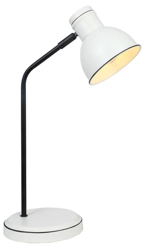Lampa stołowa Zumba sztyca prosta 1x40W  E14 biały+czarny