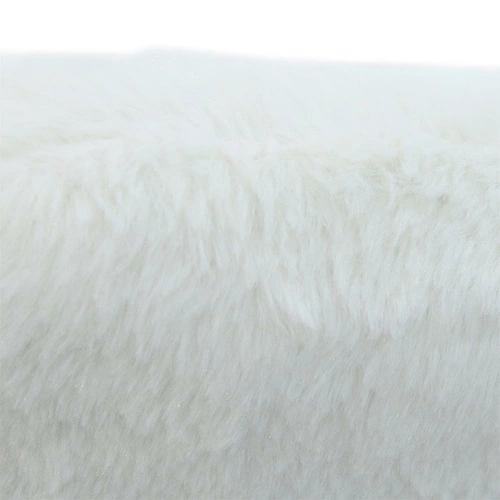 Fotel uszak Helsinki biały furry do salonu skandynawski z podłokietnikami Intesi