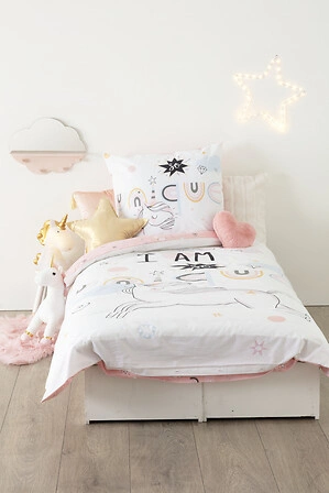 Komplet pościeli dziecięcej Unicorn 140x200 bawełniana do pokoju dziecka