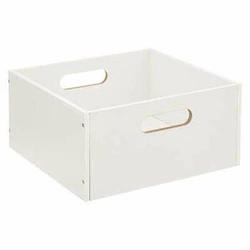 Pudełko do regału 31x15cm drewniane białe