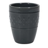 Kubek do espresso ceramiczny Queso 100ml szary ciemny nowoczesny idealny do kawy Intesi