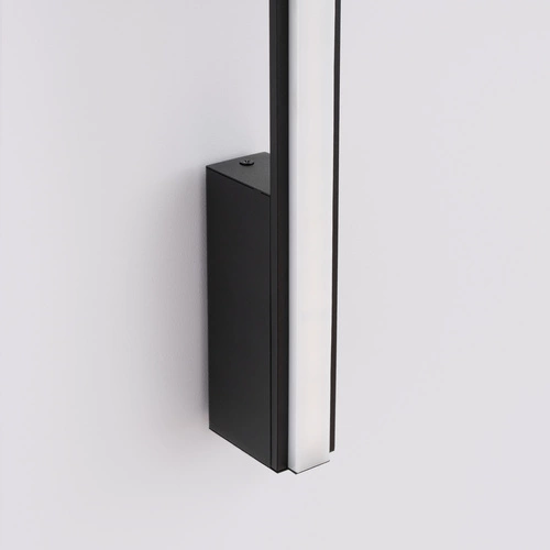 Nowoczesny kinkiet ścienny LED LAGOM 90 czarny aluminium do salonu sypialni i przedpokoju Thoro