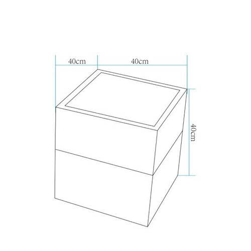 Lampa ogrodowa donica FLOWER CUBE LED  RGBW 16 kolorów 40 cm