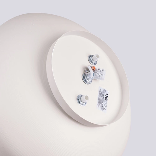 Plafon sufitowy OMIQ beżowy okrągły nowoczesny do salonu i sypialni 30 cm SOLLUX