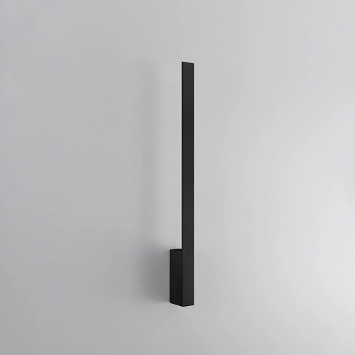 Kinkiet ścienny LAHTI M czarny nowoczesny LED 3000K do salonu i sypialni aluminium 70 cm