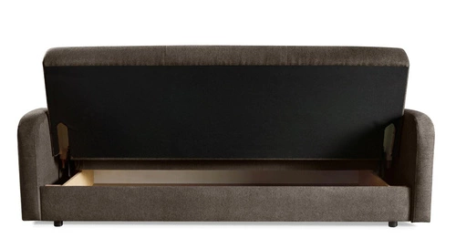 Sofa rozkładana Corsica 3 osobowa z funkcją spania i pojemnikiem do salonu brązowa