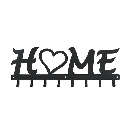 Wieszak ścienny Home czarny metalowy do przedpokoju industrialny na kurtki Intesi