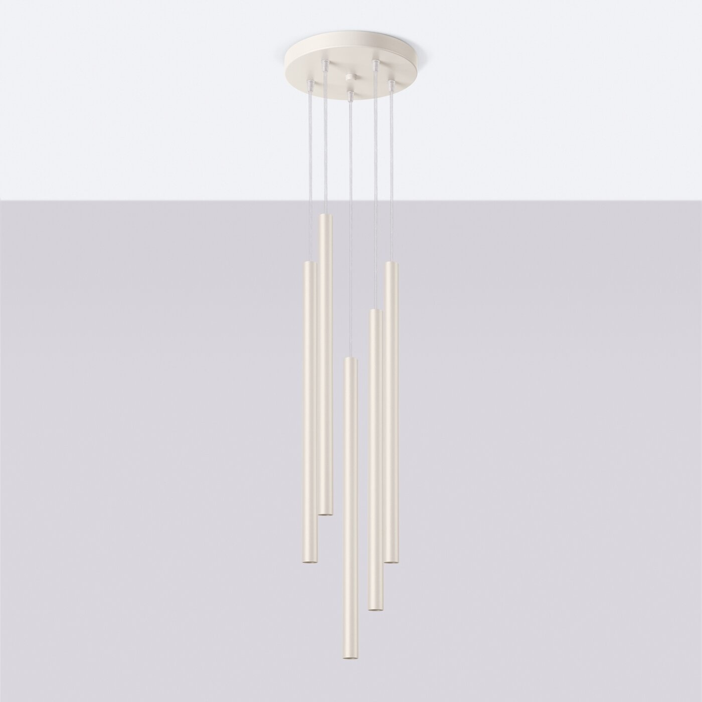 Lampa wisząca PASTELO 5P beżowa