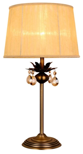 Lampka nocna do sypialni Adonis nowoczesna złota z abażurem CANDELLUX rozproszone światło 55 cm