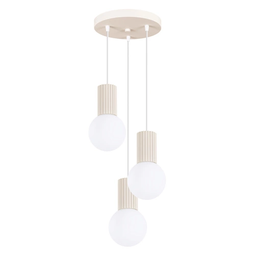 Lampa wisząca HALO 3P beżowa
