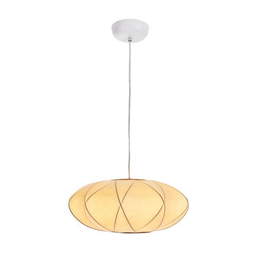 Nowoczesna lampa wisząca SILK X-shape biała 40 cm do salonu i jadalni