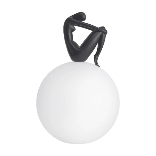 Nowoczesna lampa stołowa WOMAN-2 czarna 35 cm do sypialni i salonu Step into Design