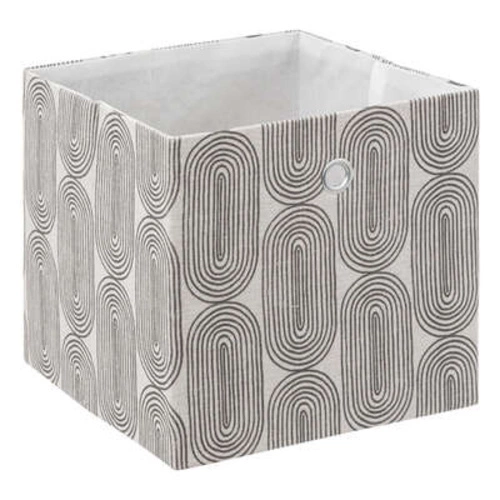 Pudełko do regału 31x31 z pokrywką składane ozdobne szare rainbow 5five simply smart