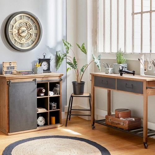 Dywan okrągły jutowy Atmosphera Bord 120 cm styl boho naturalny do salonu lub sypialni