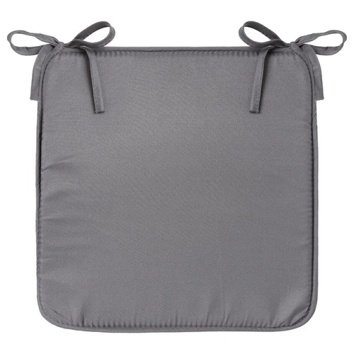 Poduszka na krzesło Atmosphera 39x39 cm szara ciemna do jadalni i kuchni dwustronna