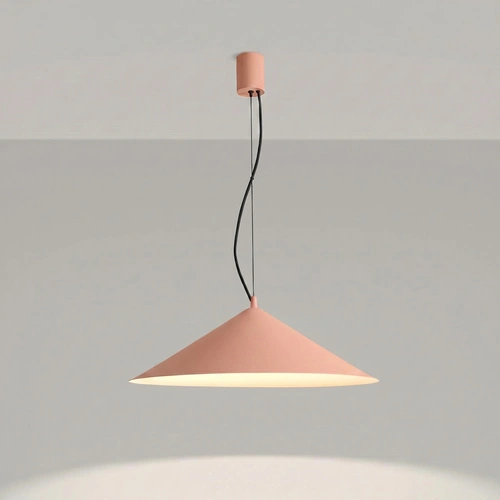 Lampa wisząca FINT LED brzoskwiniowa regulowana do salonu 50 cm