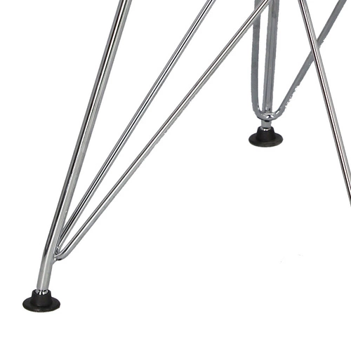 Krzesło nowoczesne metalowe Net Double czarne do jadalni z poduszką D2.DESIGN