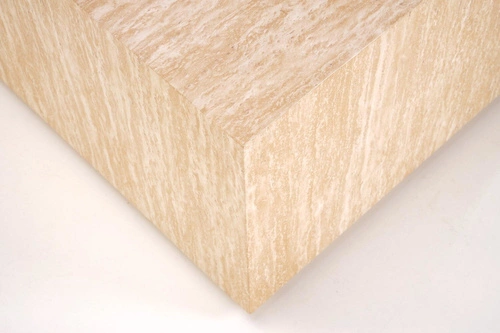 Stolik kawowy Travertino kwadratowy 60x60 nowoczesny do salonu imitacja trawertynu Intesi