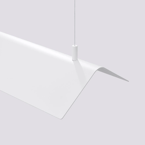 Lampa wisząca LED ELVA biała nowoczesna z regulacją do salonu kuchni lub nad stół