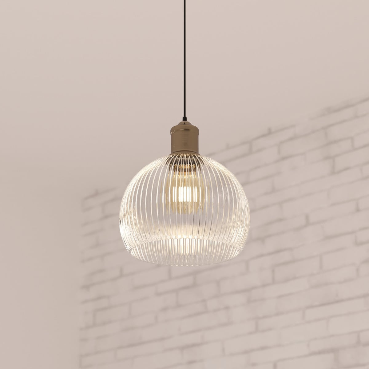 Lampa wisząca Laye złoto/ szkło