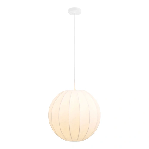 Lampa wisząca Coventry biała 40 cm nad stół do salonu regulowana