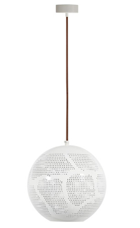 Lampa wisząca Bene 25 kula w 1x60W E27 ażurowy biały