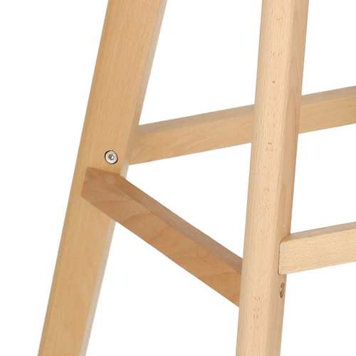 Hoker z oparciem Norden szary 75 cm nowoczesny do wyspy kuchennej D2.DESIGN