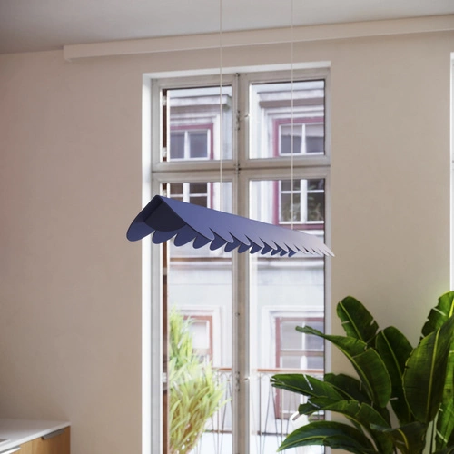 Lampa wisząca LED BISCUIT 100 brzoskwiniowa nad stół do jadalni