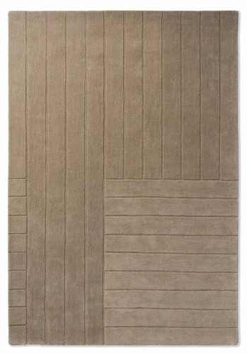 Dywan wełniany do salonu Decor Bedou Cobblestone 160x230 beżowy nowoczesny łatwy w czyszczeniu