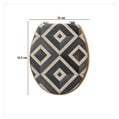 Canvas czarna deska sedesowa wolnoopadająca z duroplastu do łazienki