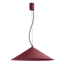 Lampa wisząca FINT LED burgund nowoczesna do salonu regulowana