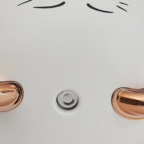 Nawilżacz powietrza Intesi Kot LED biały nowoczesny do pokoju dziecięcego i salonu